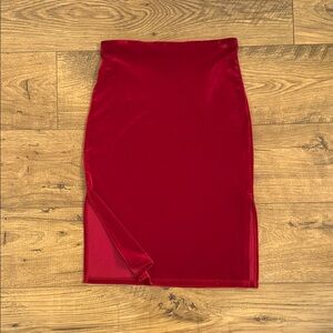 Red Velvet Skirt